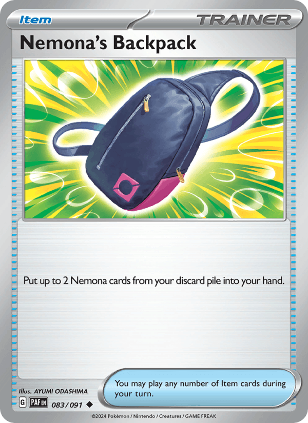 Nemona's Backpack - Paldean Fates 083/091