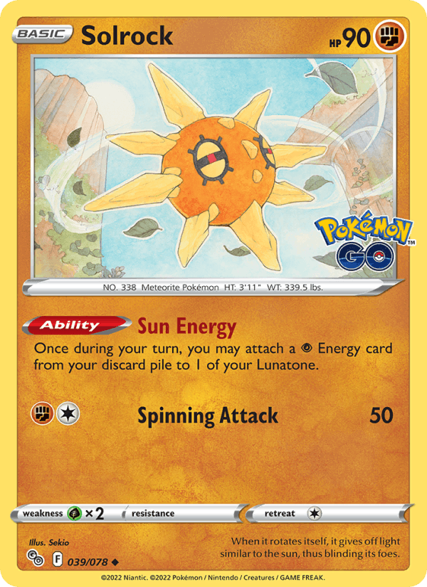 Solrock - Pokémon GO 039/078