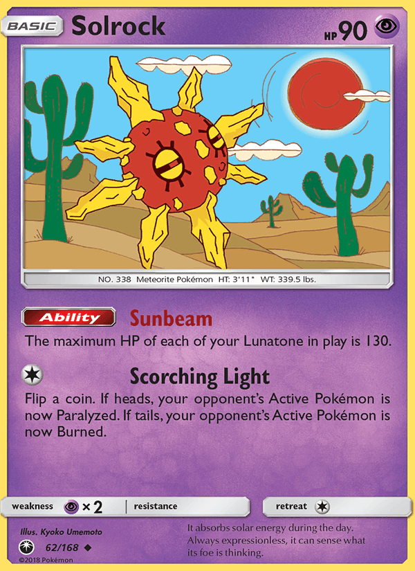 Solrock - Celestial Storm 062/168