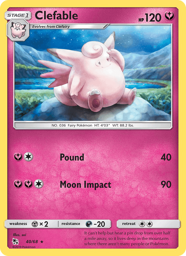 Clefable - Hidden Fates 040/068