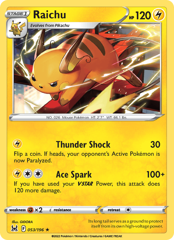 Raichu - Lost Origin 053/196