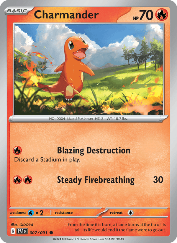 Charmander - Paldean Fates 007/091