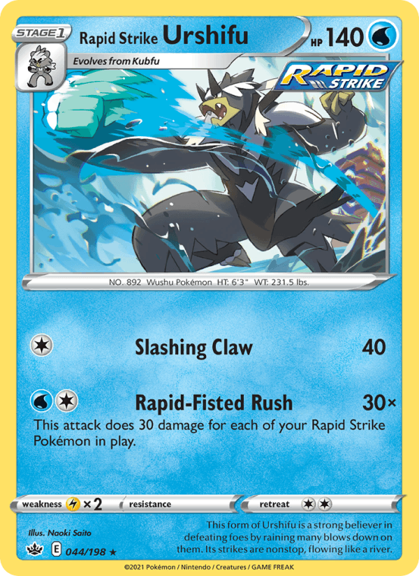 Rapid Strike Urshifu - Chilling Reign 044/198