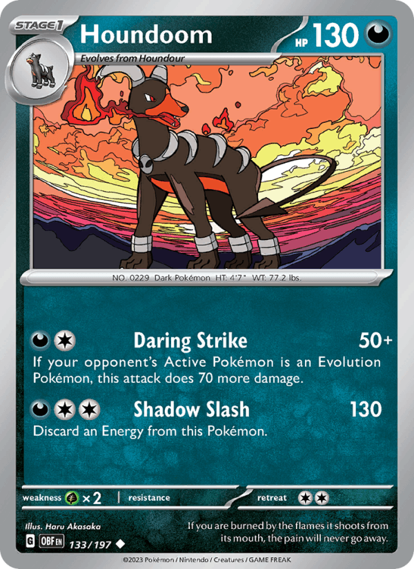 Houndoom - Obsidian Flames 133/197