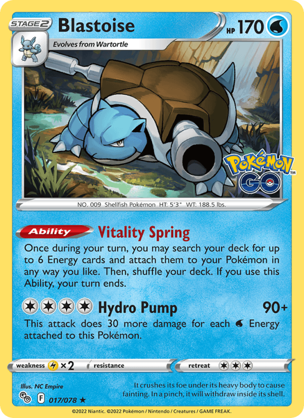 Blastoise - Pokémon GO 017/078
