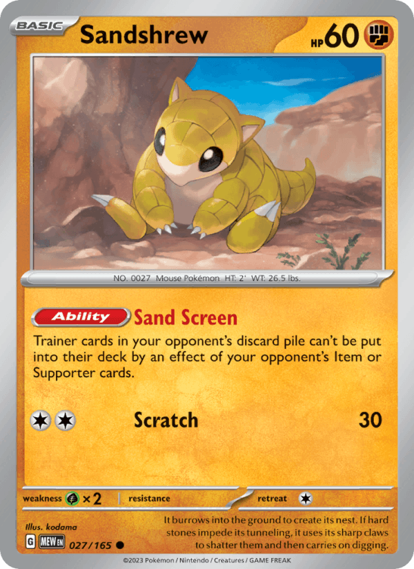 Sandshrew - 151 027/165