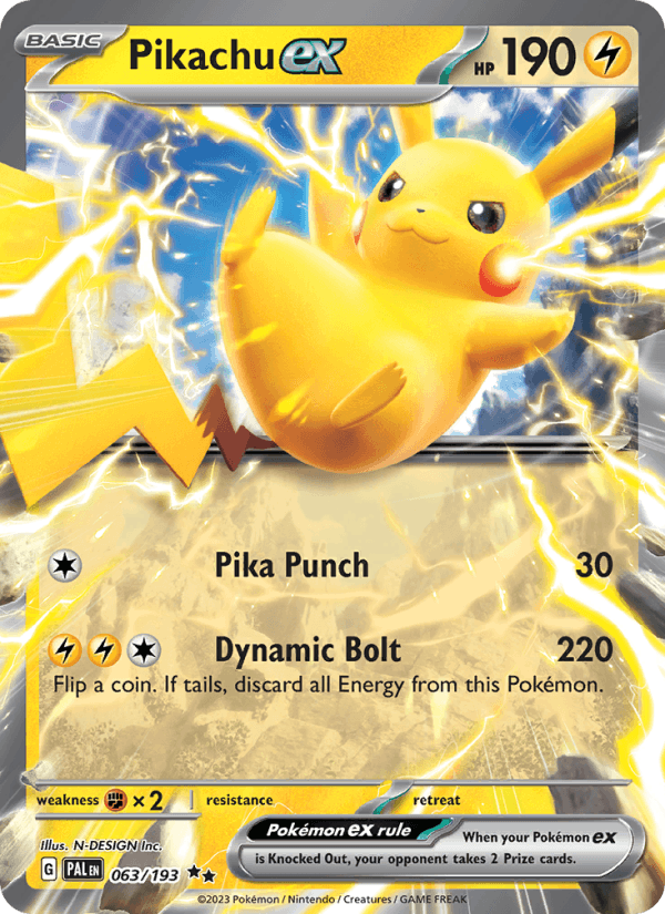 Pikachu ex - Paldea Evolved 063/193