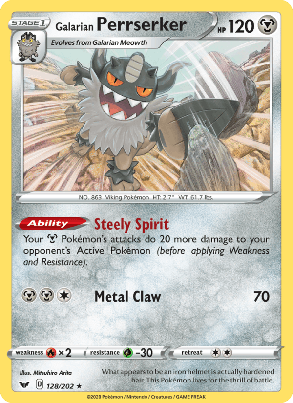 Galarian Perrserker - Sword & Shield 128/202