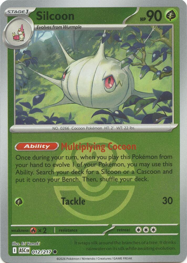 Silcoon - Ascended Heroes 012/217 - Pokeball Reverse Holo