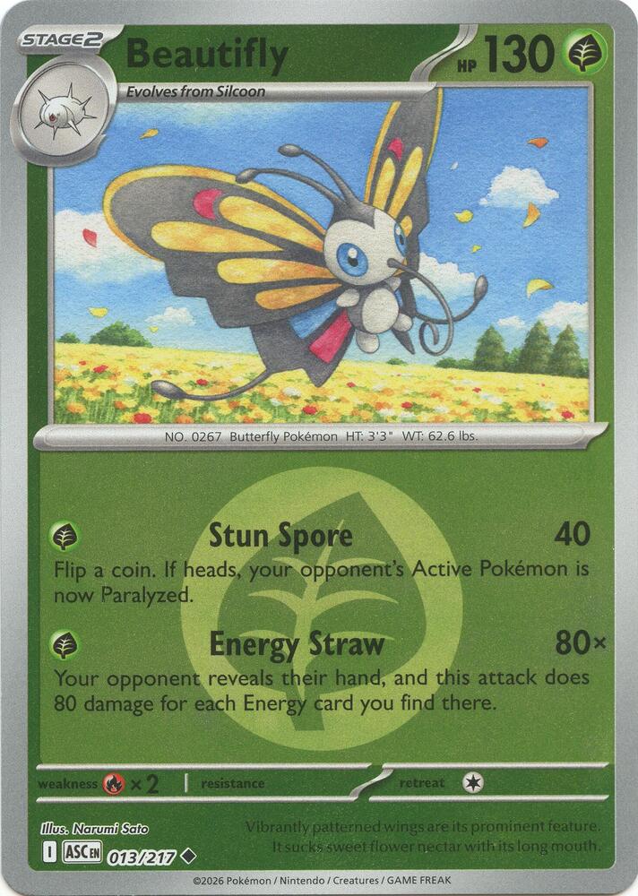 Beautifly - Ascended Heroes 013/217 - Energy Reverse Holo