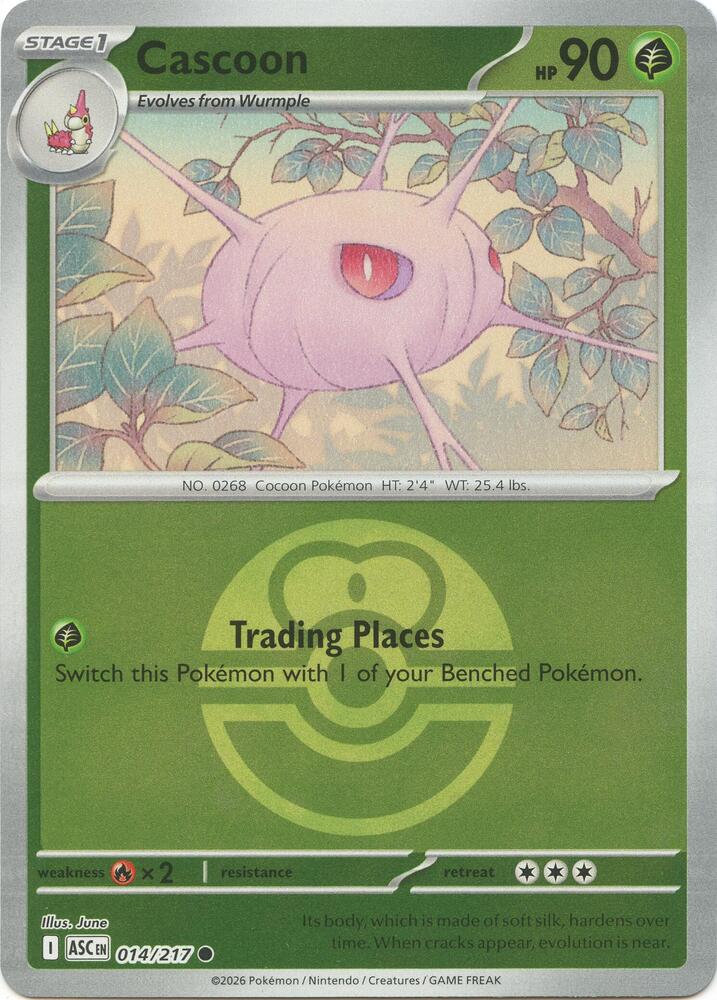 Cascoon - Ascended Heroes 014/217 - Pokeball Reverse Holo