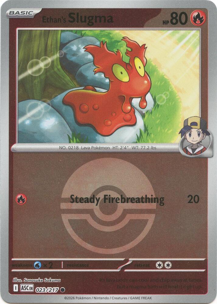 Ethan's Slugma - Ascended Heroes 023/217 - Pokeball Reverse Holo