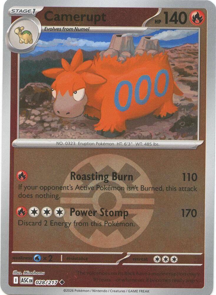 Camerupt - Ascended Heroes 028/217 - Pokeball Reverse Holo