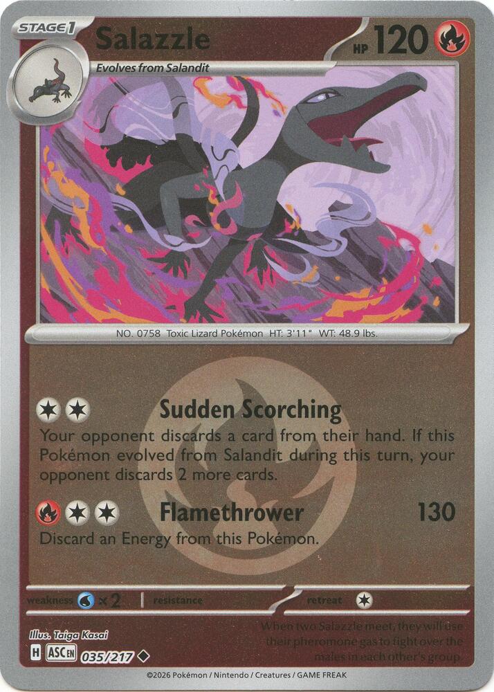 Salazzle - Ascended Heroes 035/217 - Energy Reverse Holo