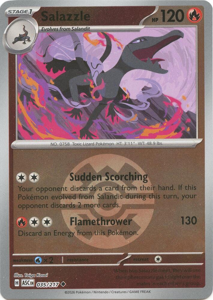 Salazzle - Ascended Heroes 035/217 - Pokeball Reverse Holo