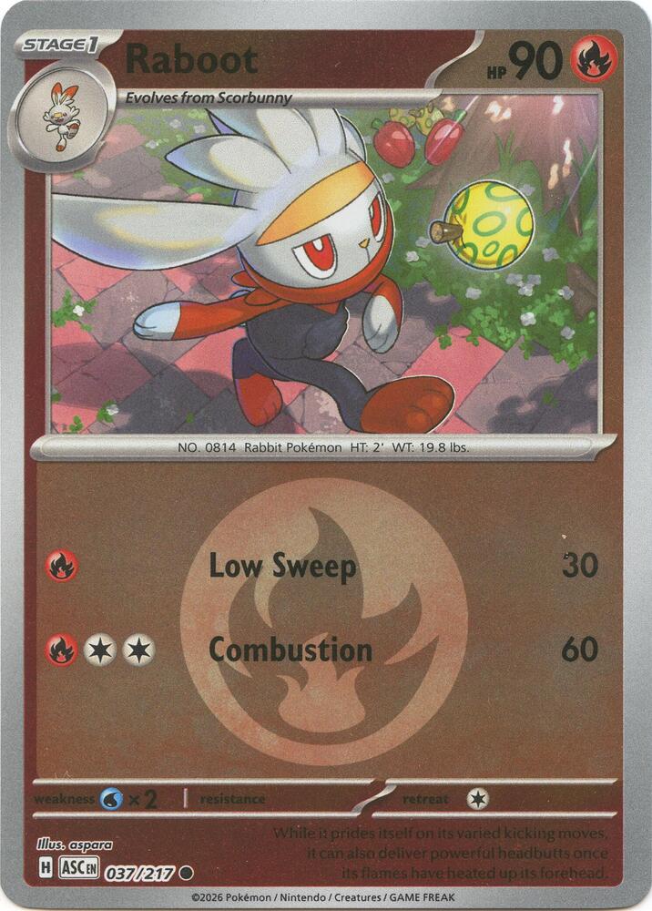 Raboot - Ascended Heroes 037/217 - Energy Reverse Holo