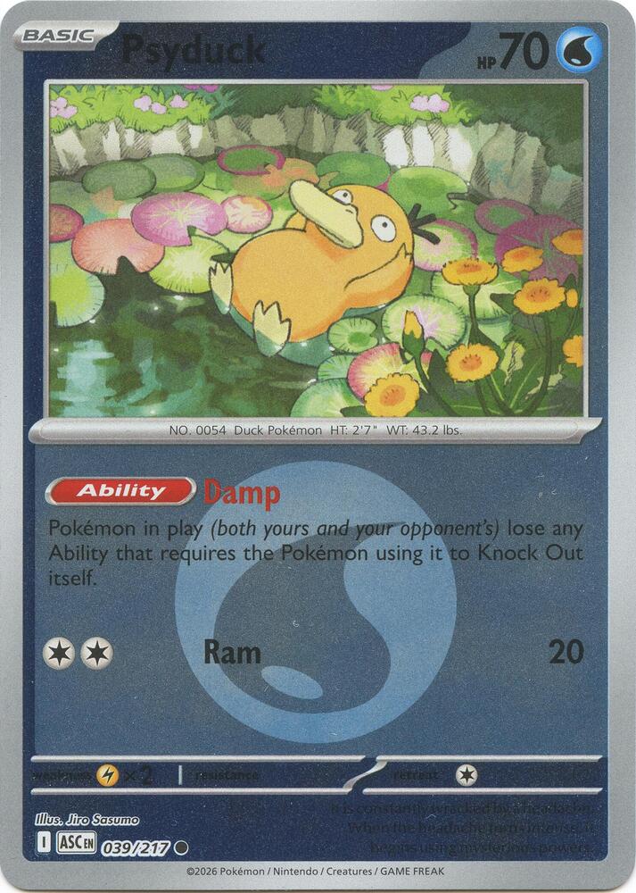 Psyduck - Ascended Heroes 039/217 - Energy Reverse Holo