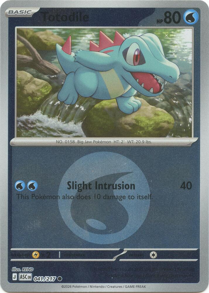 Totodile - Ascended Heroes 041/217 - Energy Reverse Holo
