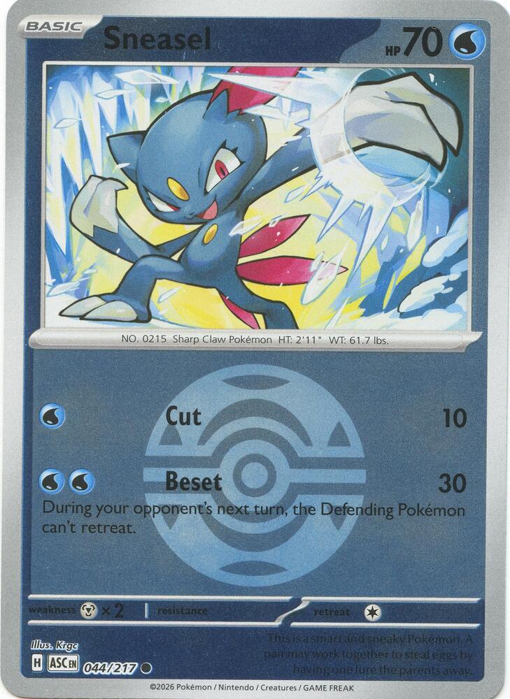 Sneasel - Ascended Heroes 044/217 - Pokeball Reverse Holo