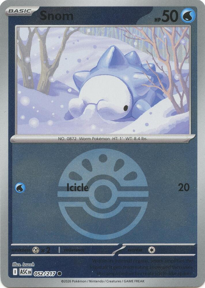 Snom - Ascended Heroes 052/217 - Pokeball Reverse Holo