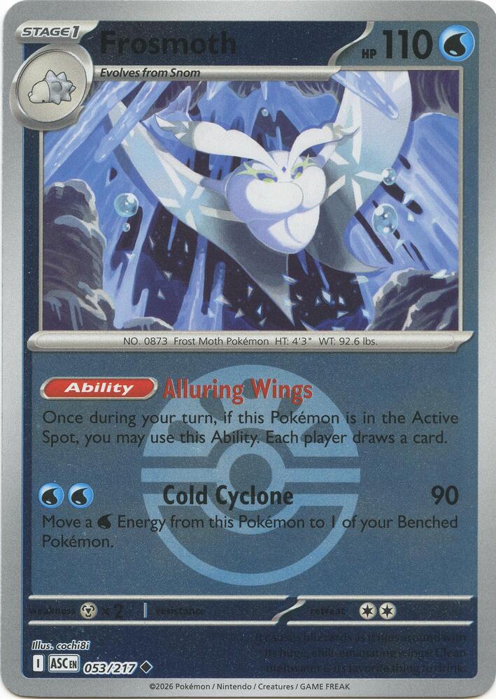 Frosmoth - Ascended Heroes 053/217 - Pokeball Reverse Holo