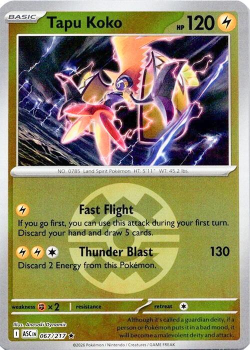 Tapu Koko - Ascended Heroes 067/217 - Pokeball Reverse Holo